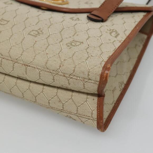 DIOR Honeycomb Canvas Shoulder Bag Beige Gold - Picture 9 of 16